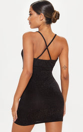 Lilly Mini Dress-Black